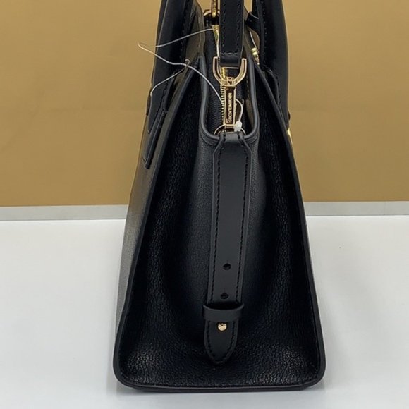 Michael Kors Avril Small Leather Top-Zip Satchel Black color - Picture 10 of 16